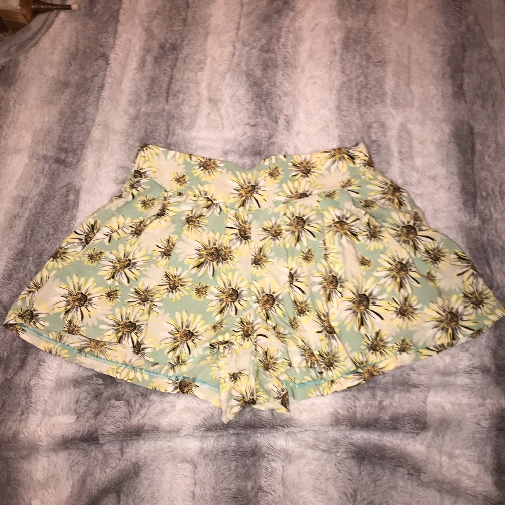 Sunflower Flowy bottoms floral pattern Teel